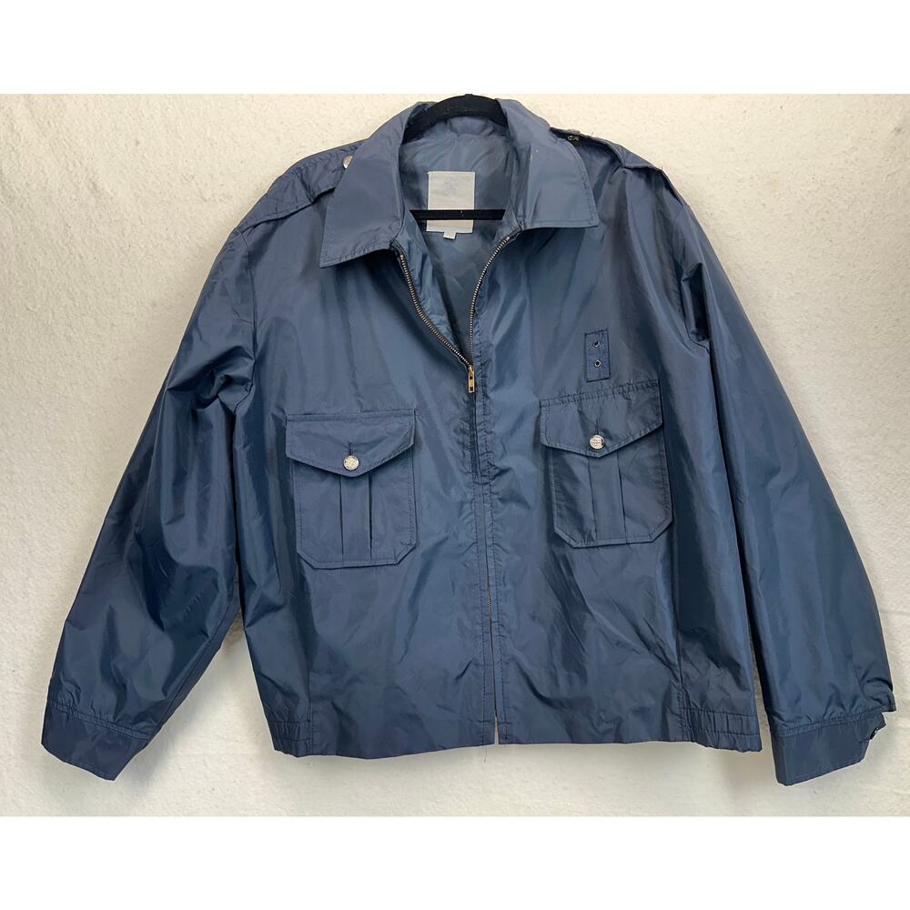 Vintage Blue Horace Small Chill Chaser XL Uniform Jacket w/ Silver Buttons
